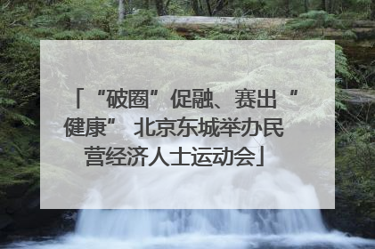 “破圈”促融、赛出“健康” 北京东城举办民营经济人士运动会