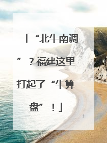 “北牛南调”？福建这里打起了“牛算盘”！
