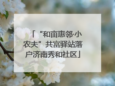 “和亩惠邻·小农夫”共富驿站落户济南秀和社区