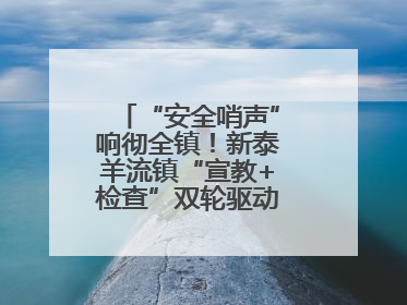“安全哨声”响彻全镇！新泰羊流镇“宣教+检查”双轮驱动筑牢安全防线