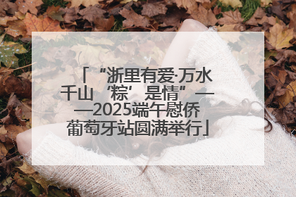 “浙里有爱·万水千山‘粽’是情”——2025端午慰侨葡萄牙站圆满举行