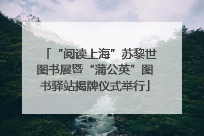 “阅读上海”苏黎世图书展暨“蒲公英”图书驿站揭牌仪式举行