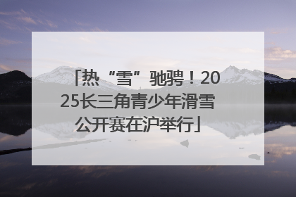 热“雪”驰骋！2025长三角青少年滑雪公开赛在沪举行