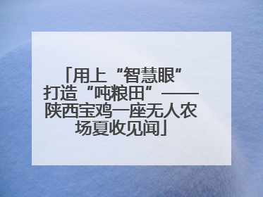用上“智慧眼” 打造“吨粮田”——陕西宝鸡一座无人农场夏收见闻