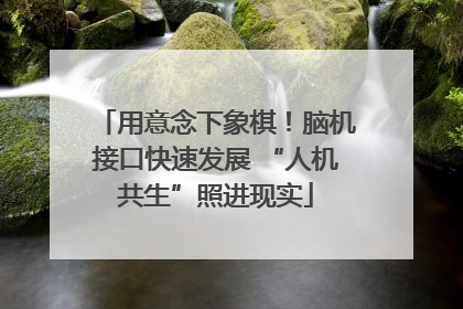 用意念下象棋！脑机接口快速发展 “人机共生”照进现实