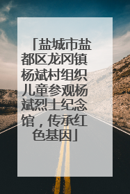 盐城市盐都区龙冈镇杨斌村组织儿童参观杨斌烈士纪念馆，传承红色基因