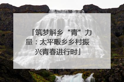 筑梦斛乡“青”力量：太平畈乡乡村振兴青春进行时