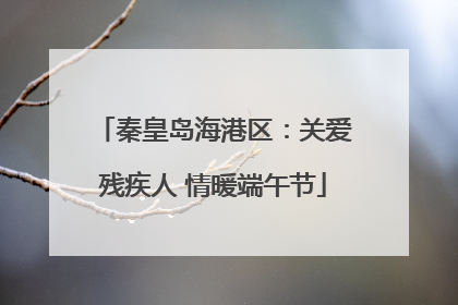 秦皇岛海港区：关爱残疾人 情暖端午节