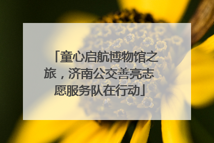 童心启航博物馆之旅，济南公交善亮志愿服务队在行动