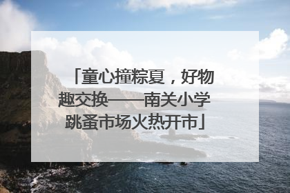 童心撞粽夏，好物趣交换——南关小学跳蚤市场火热开市