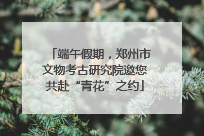 端午假期，郑州市文物考古研究院邀您共赴“青花”之约
