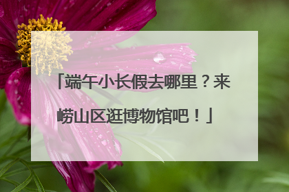 端午小长假去哪里？来崂山区逛博物馆吧！