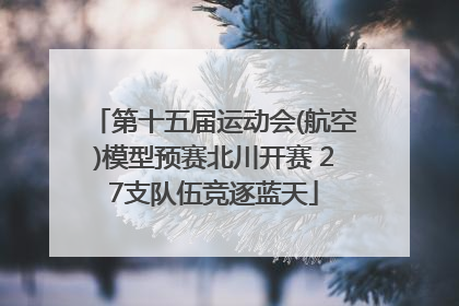 第十五届运动会(航空)模型预赛北川开赛 27支队伍竞逐蓝天