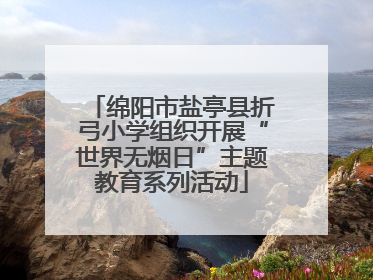绵阳市盐亭县折弓小学组织开展“世界无烟日”主题教育系列活动