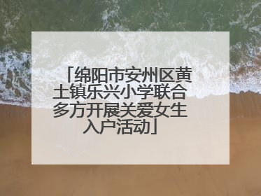 绵阳市安州区黄土镇乐兴小学联合多方开展关爱女生入户活动