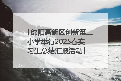 绵阳高新区创新第三小学举行2025春实习生总结汇报活动