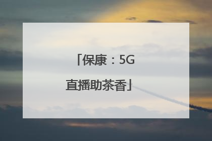 保康：5G直播助茶香