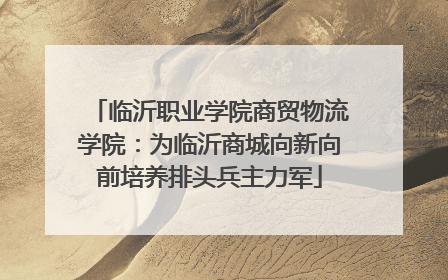 临沂职业学院商贸物流学院：为临沂商城向新向前培养排头兵主力军