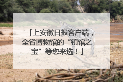 上安徽日报客户端，全省博物馆的“镇馆之宝”等您来选！