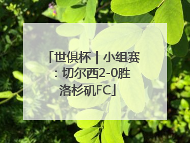 世俱杯｜小组赛：切尔西2-0胜洛杉矶FC