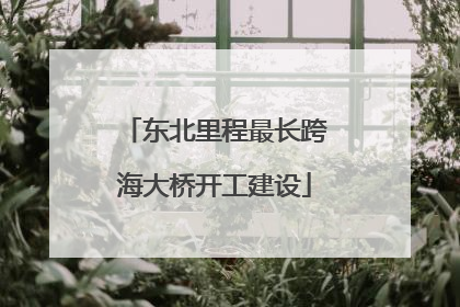 东北里程最长跨海大桥开工建设