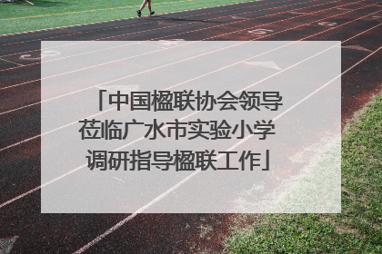 中国楹联协会领导莅临广水市实验小学调研指导楹联工作