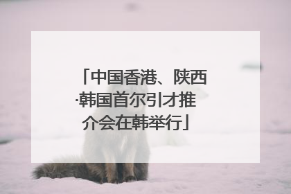 中国香港、陕西·韩国首尔引才推介会在韩举行