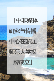 中非媒体研究与传播中心在浙江师范大学揭牌成立