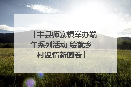 丰县师寨镇举办端午系列活动 绘就乡村温情新画卷