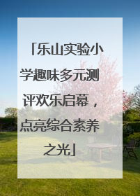 乐山实验小学趣味多元测评欢乐启幕，点亮综合素养之光