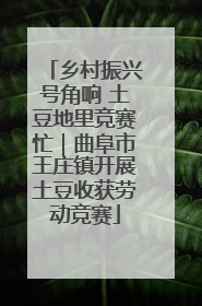 乡村振兴号角响 土豆地里竞赛忙｜曲阜市王庄镇开展土豆收获劳动竞赛