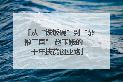 从“铁饭碗”到“杂粮王国” 赵玉娥的三十年扶贫创业路
