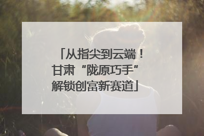 从指尖到云端！甘肃“陇原巧手”解锁创富新赛道