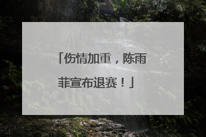 伤情加重，陈雨菲宣布退赛！