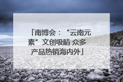南博会：“云南元素”文创吸睛 众多产品热销海内外