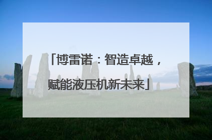博雷诺：智造卓越，赋能液压机新未来