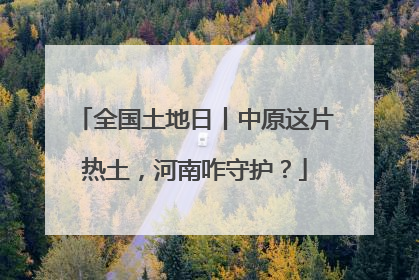 全国土地日丨中原这片热土，河南咋守护？