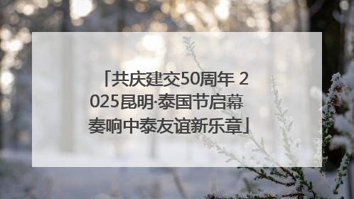 共庆建交50周年 2025昆明·泰国节启幕 奏响中泰友谊新乐章
