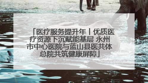 医疗服务提升年丨优质医疗资源下沉赋能基层 永州市中心医院与蓝山县医共体总院共筑健康屏障