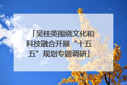 吴桂英围绕文化和科技融合开展“十五五”规划专题调研