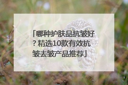 哪种护肤品抗皱好？精选10款有效抗皱去皱产品推荐