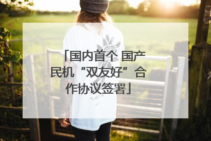 国内首个 国产民机“双友好”合作协议签署