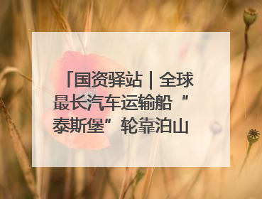 国资驿站｜全球最长汽车运输船“泰斯堡”轮靠泊山东港口烟台港；渤海最大油气平台完成浮托安装