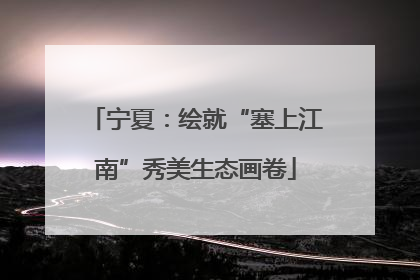 宁夏：绘就“塞上江南”秀美生态画卷