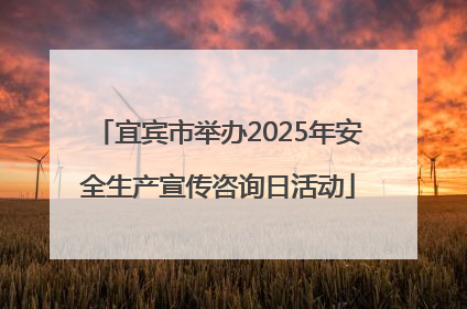 宜宾市举办2025年安全生产宣传咨询日活动
