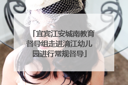 宜宾江安城南教育督导组走进淯江幼儿园进行常规督导