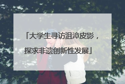 大学生寻访沮漳皮影，探求非遗创新性发展