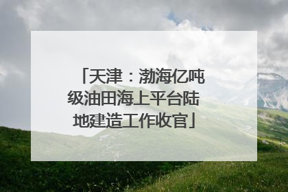 天津：渤海亿吨级油田海上平台陆地建造工作收官