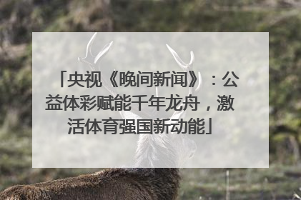 央视《晚间新闻》：公益体彩赋能千年龙舟，激活体育强国新动能