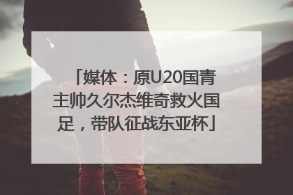 媒体：原U20国青主帅久尔杰维奇救火国足，带队征战东亚杯